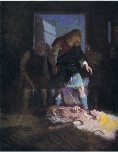 Death of Edwin, from The Scottish Chiefs published by Charles Scribner